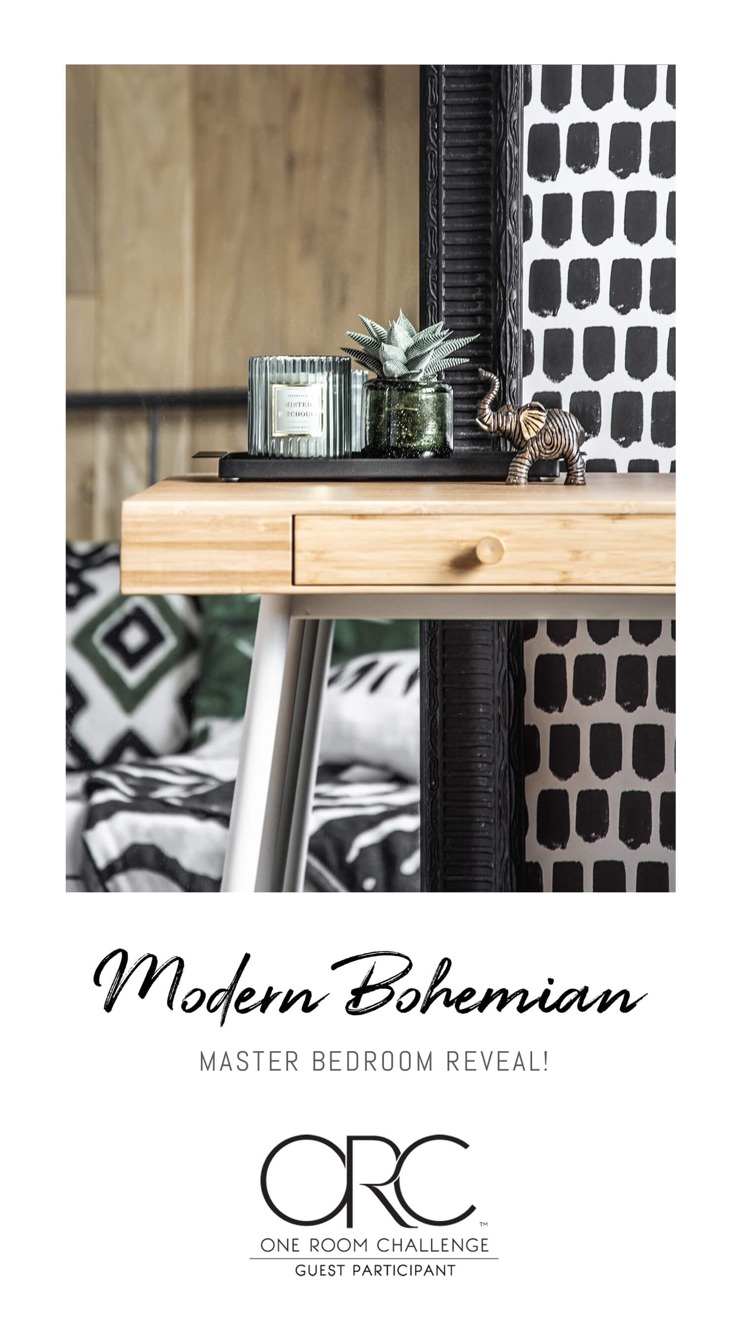 Boho Chic Teen Bedroom Reveal- One Room Challenge Guest Post