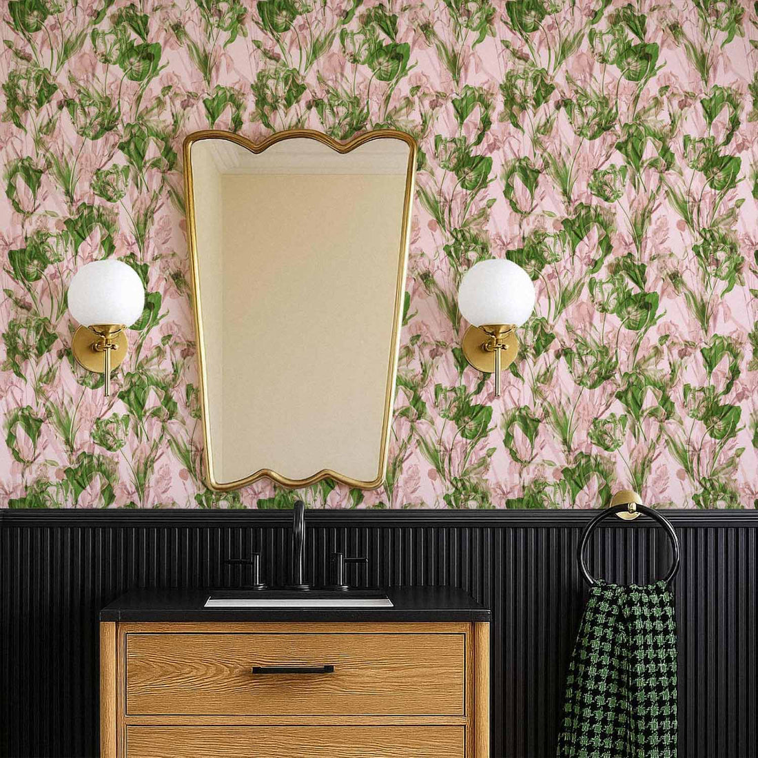 Abstract Floral Wallpaper