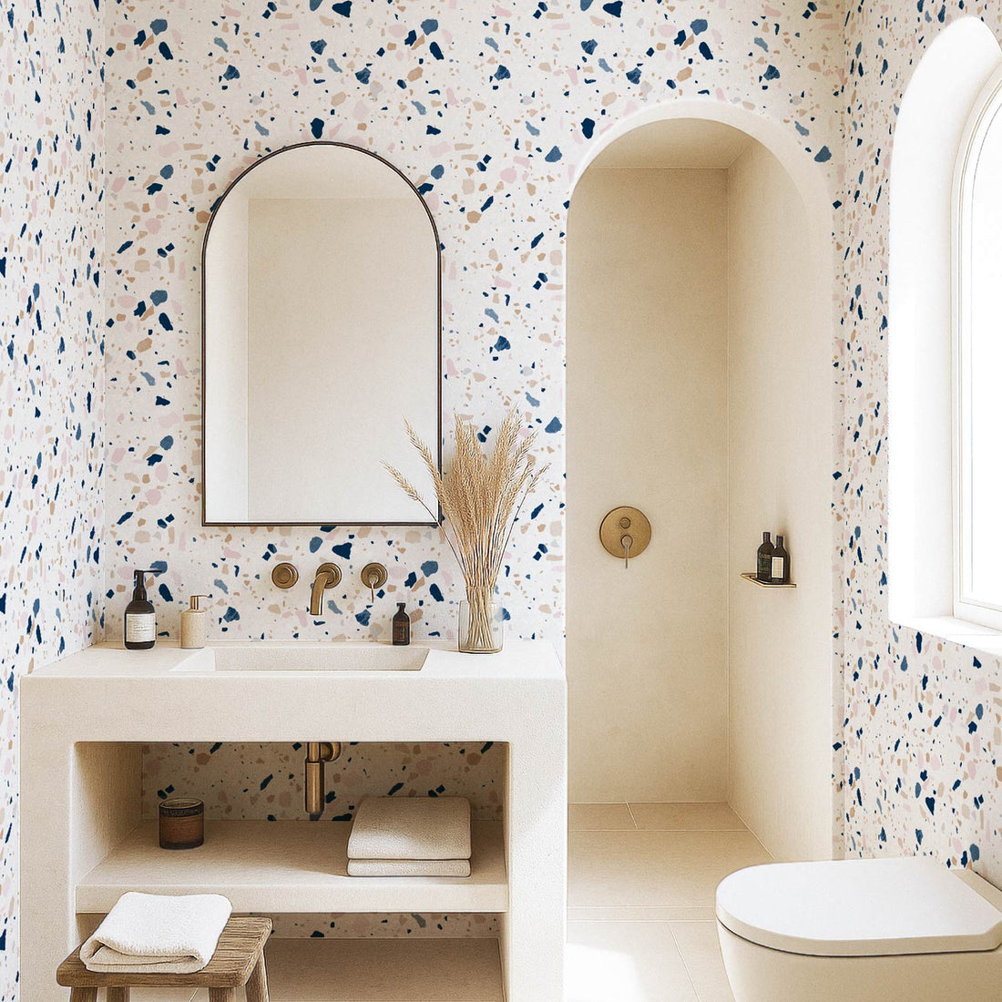 Pastel Colors Terrazzo wallpaper