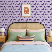 Purple Leopard Wallpaper