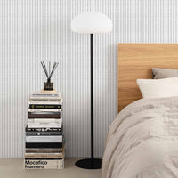 classic black and white wallpaper in modern bedroom