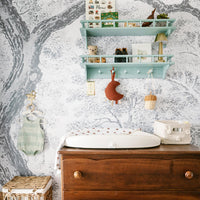 Vintage enchanted forest wall mural