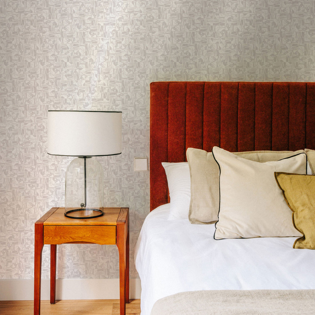 Metallic Pearl Mosaic Wallpaper