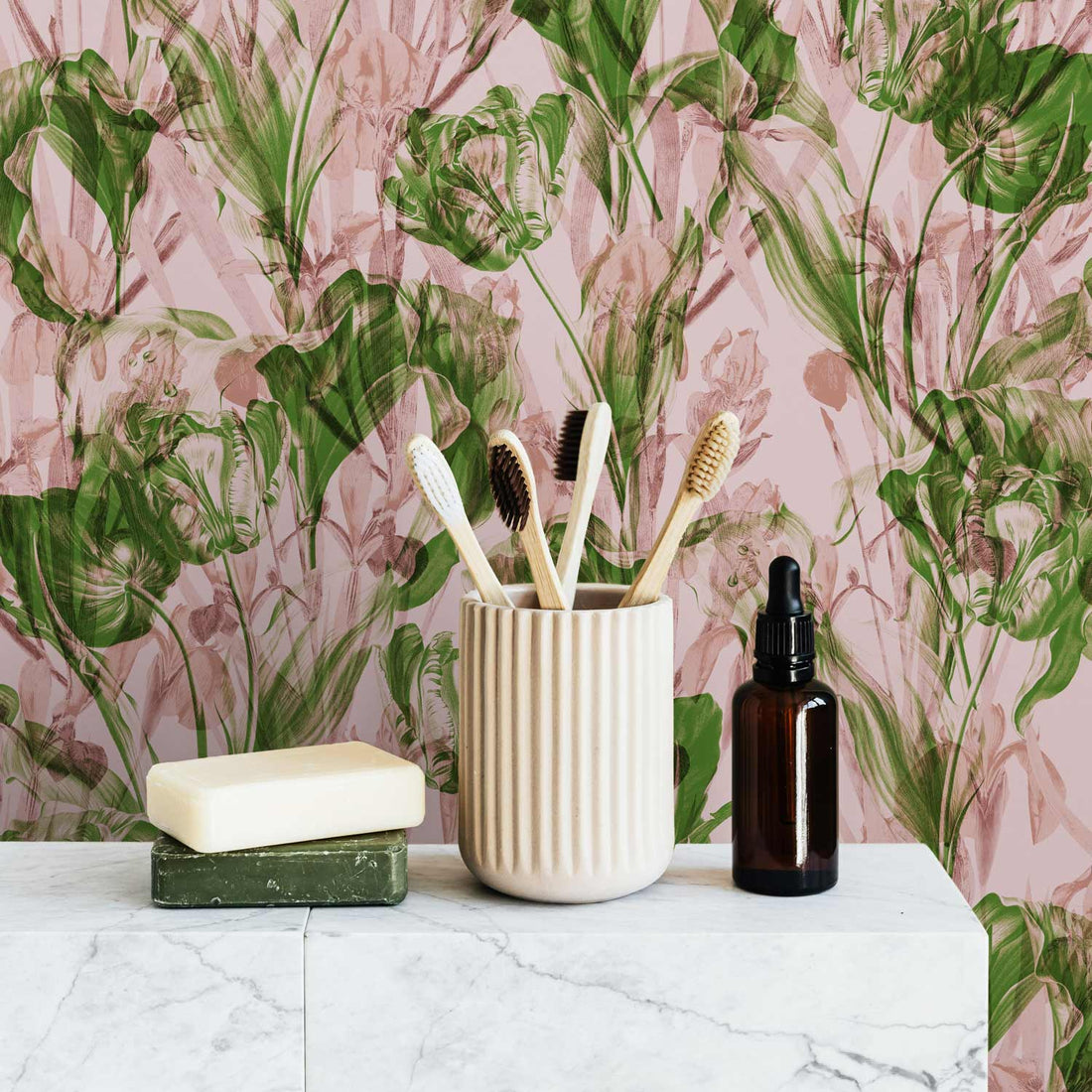 Abstract Floral Wallpaper