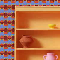 Bright Mini Retro Print Wallpaper