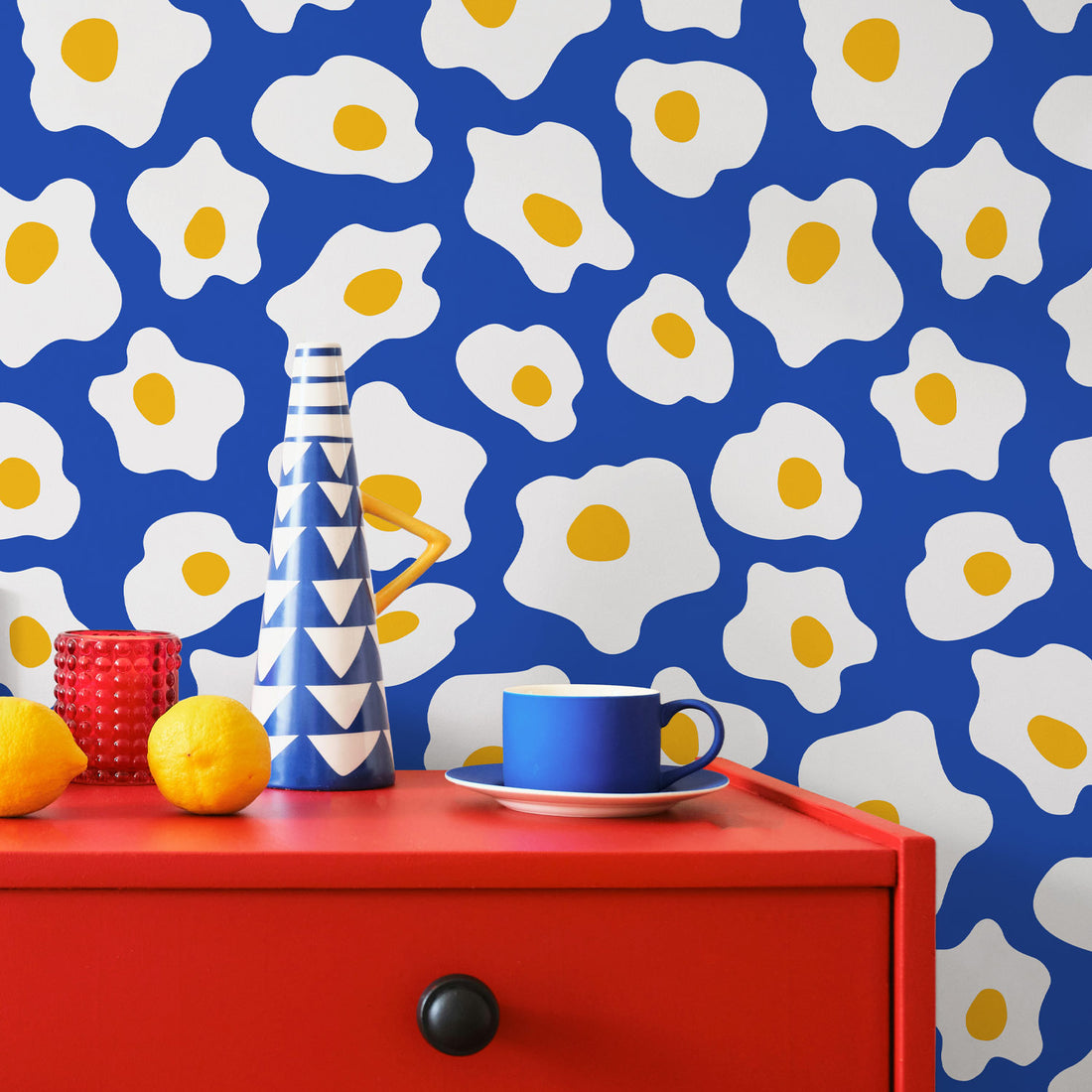 Fun Egg Pattern Wallpaper