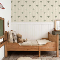 Green Vintage Airplane Wallpaper