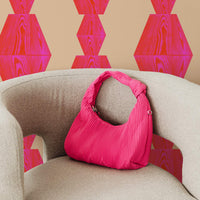 Hot Pink Infinity Wood Block Wallpaper
