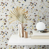 Fall Color Terrazzo Wallpaper