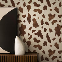 Watercolor Cow Print Wallpaper