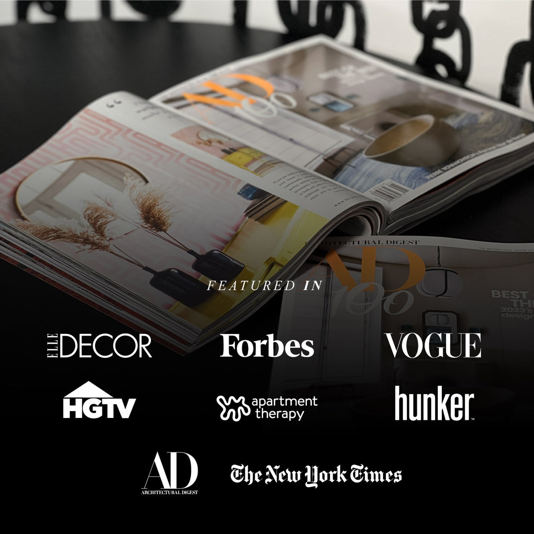 Livettes Wallpaper featured in Architectural Digest magazine