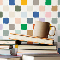 Colorful Checkers Wallpaper