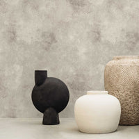 Dark Neutral Venetian Plaster Wallpaper
