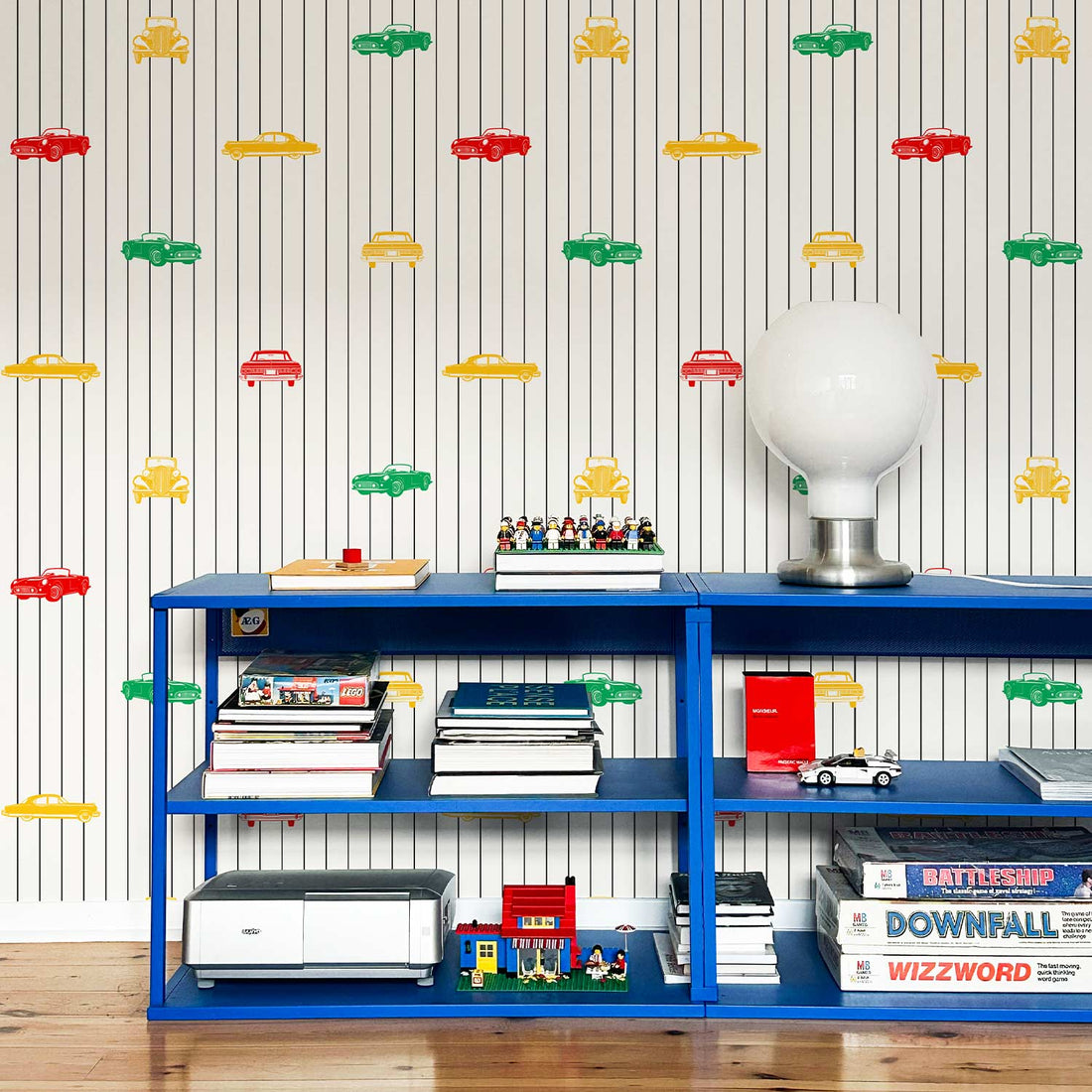 Bright Retro Cars Wallpaper