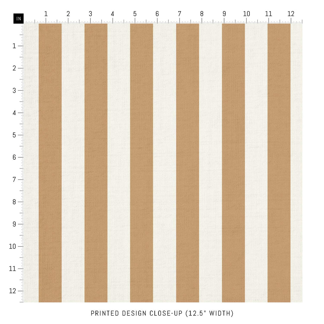 Latte Stripes Printed Fabric