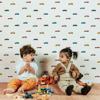 Tiny Vintage Colorful Cars Wallpaper