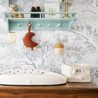 Vintage enchanted forest wall mural
