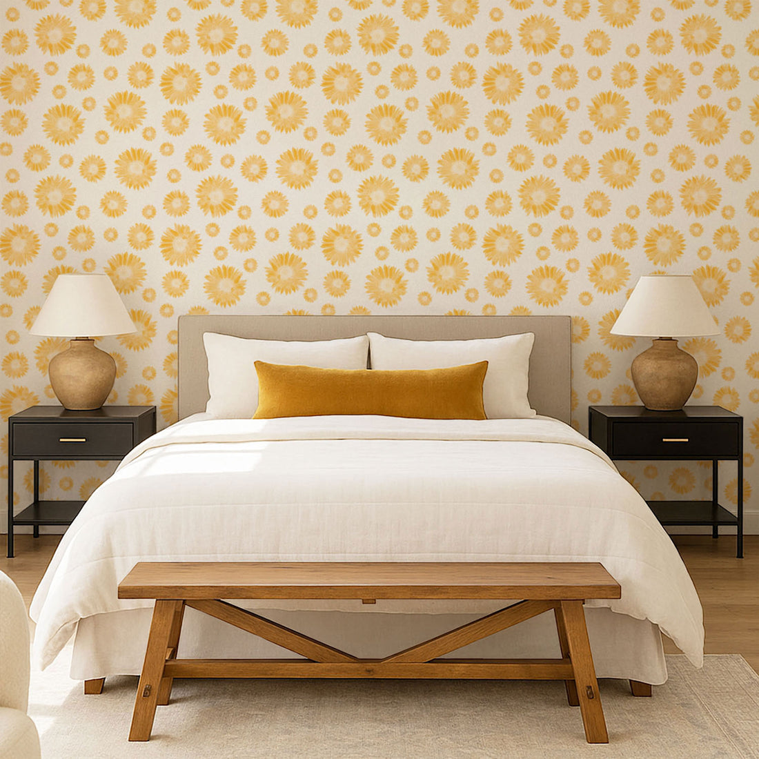 Sunflower Design Wallpaper