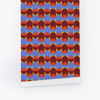 Bright Mini Retro Print Wallpaper