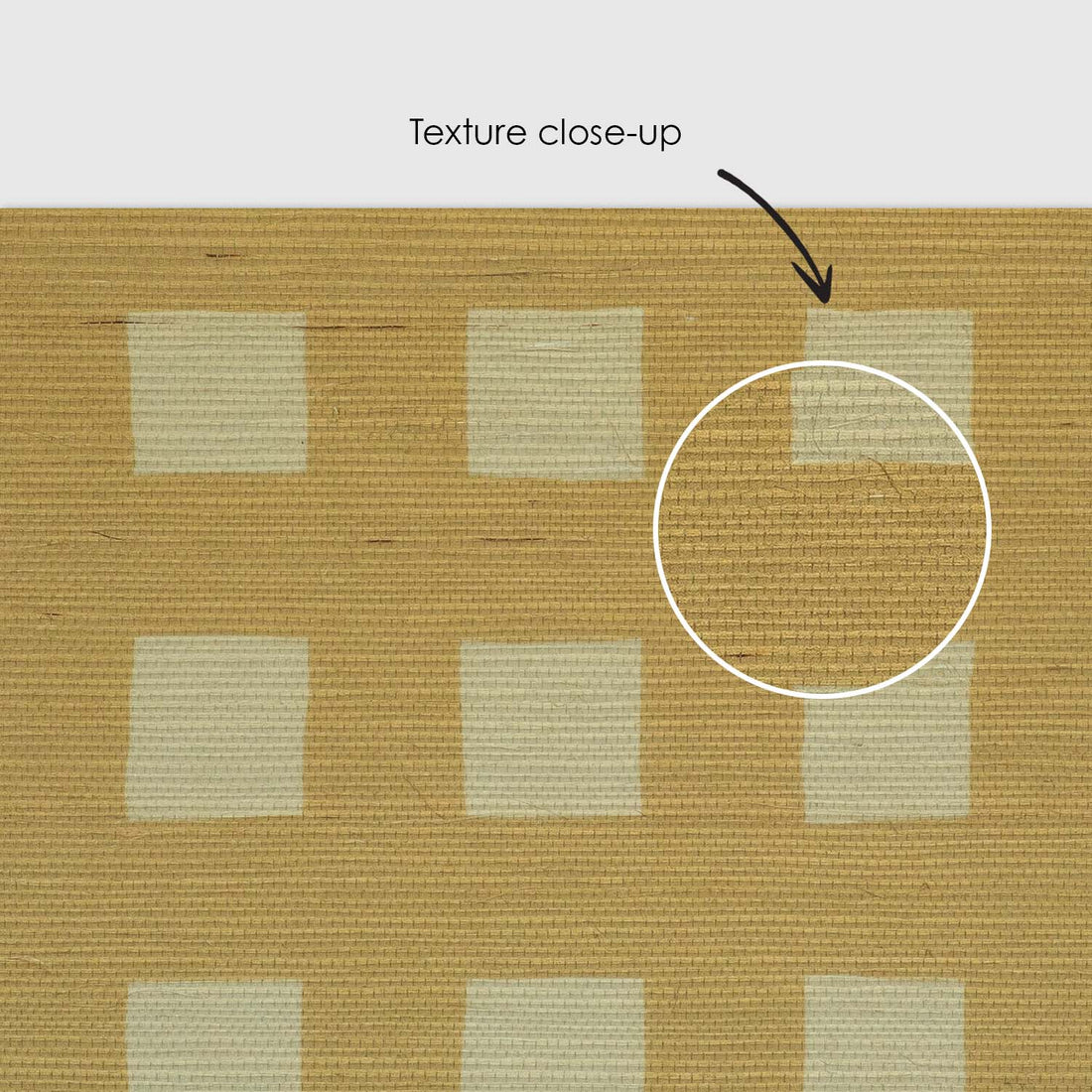 Butter Yellow Modern Plaid Grasscloth Wallpaper