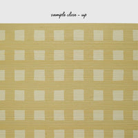 Butter Yellow Modern Plaid Grasscloth Wallpaper
