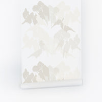 Minimal japandi style birds removable wallpaper