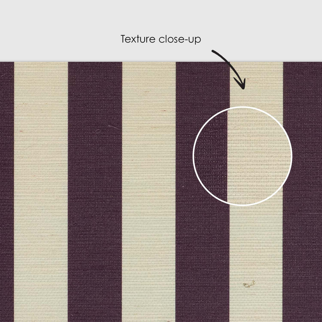Jewel Red Classic Stripes Grasscloth Wallpaper