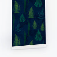 Midnight Fern Wallpaper