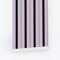 Retro Colors Modern Stripes Wallpaper