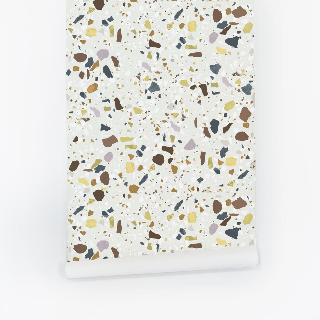 Fall Color Terrazzo Wallpaper