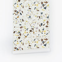 Fall Color Terrazzo Wallpaper