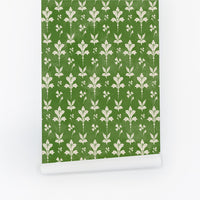 Vintage Floral Damask Wallpaper