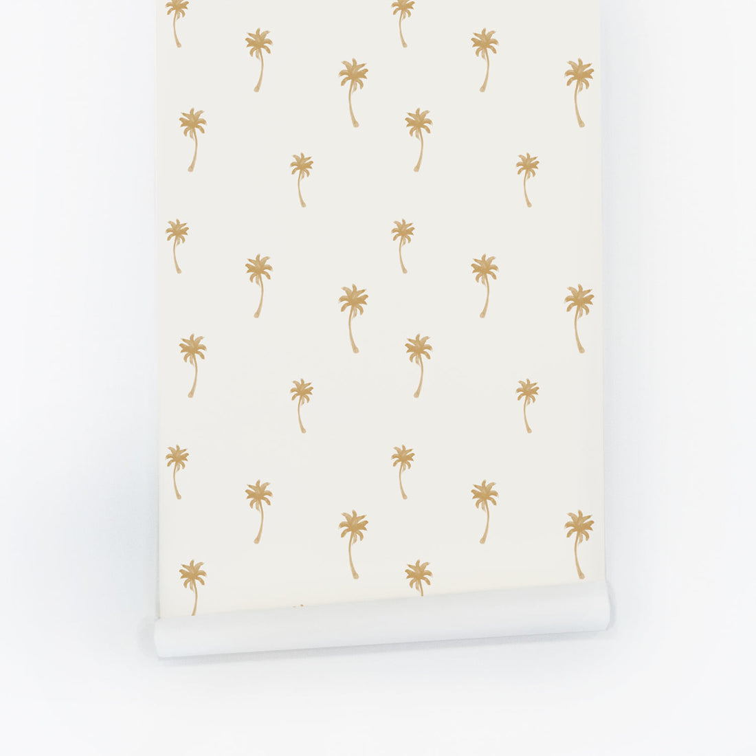 Tiny Palms In Ochre Wallpaper