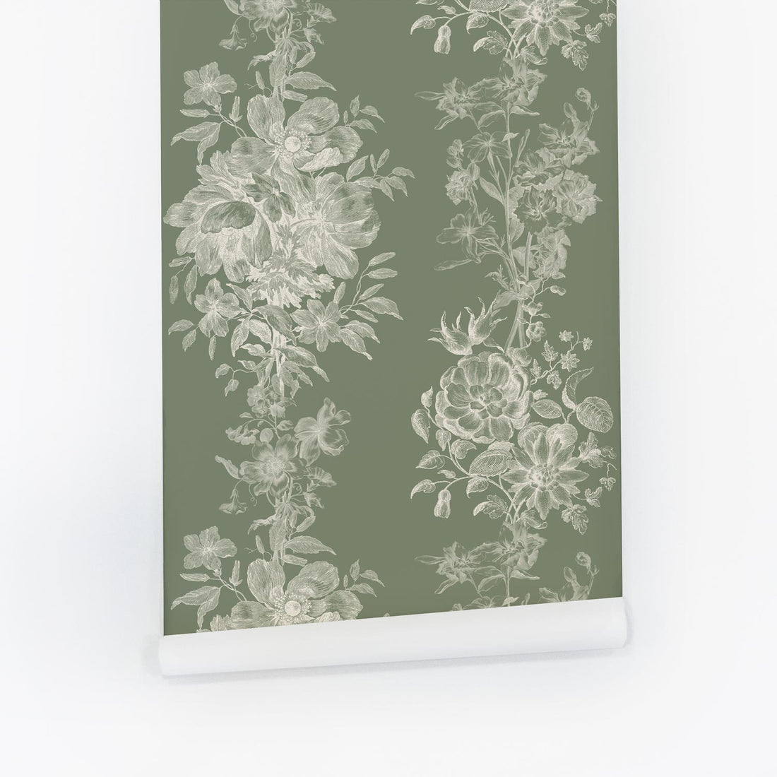 English Garden Toile Wallpaper