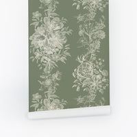 English Garden Toile Wallpaper