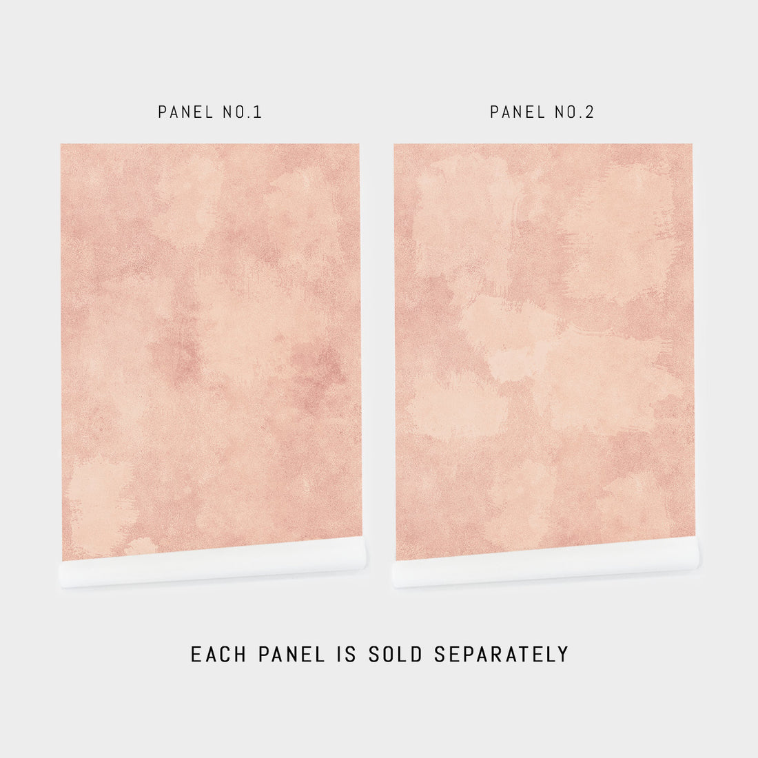 Modern Clay Pink Textured Limewash Wallpaper