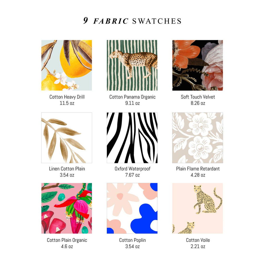 Printed fabric designs in Livettes Wallpaper swatch book