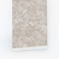 Neutral Limewash Paint Strokes Wallpaper