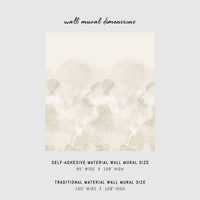Subtle Beige Limewash Wall Mural