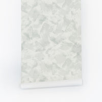 Soft Sage Limewash Design Wallpaper