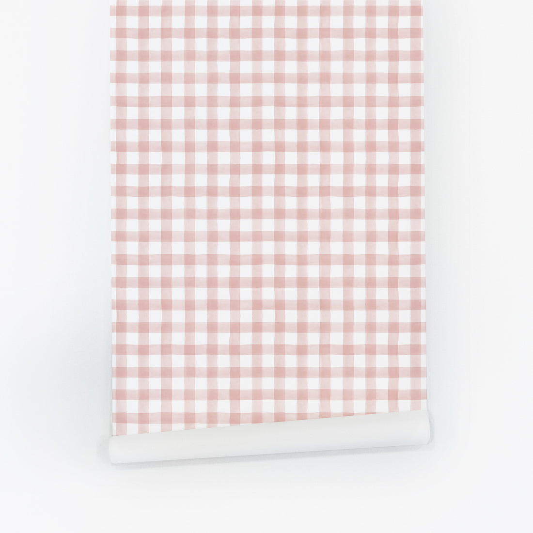 pink vintage plaid patterned wallpaper design