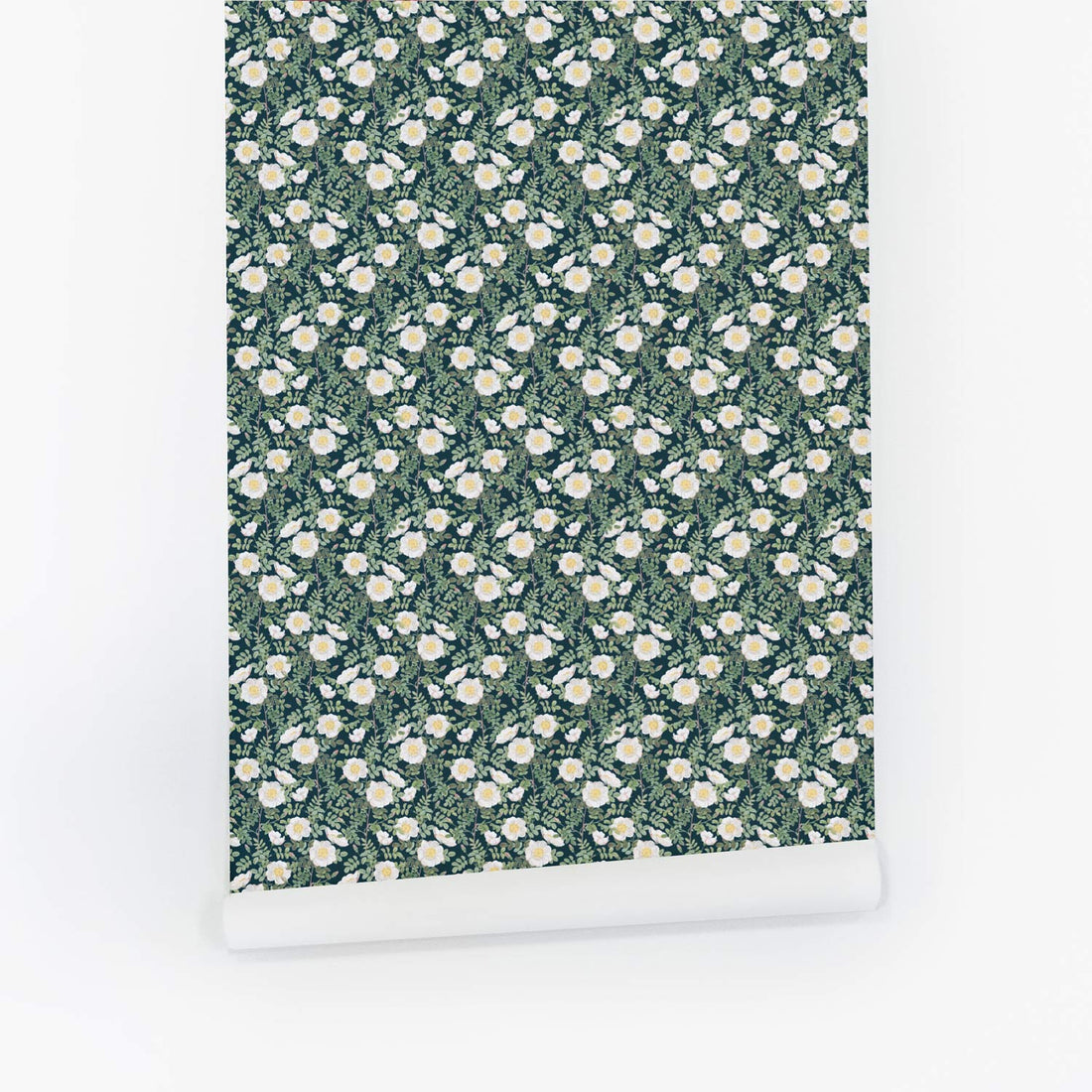 Countryside Florals Pattern Wallpaper