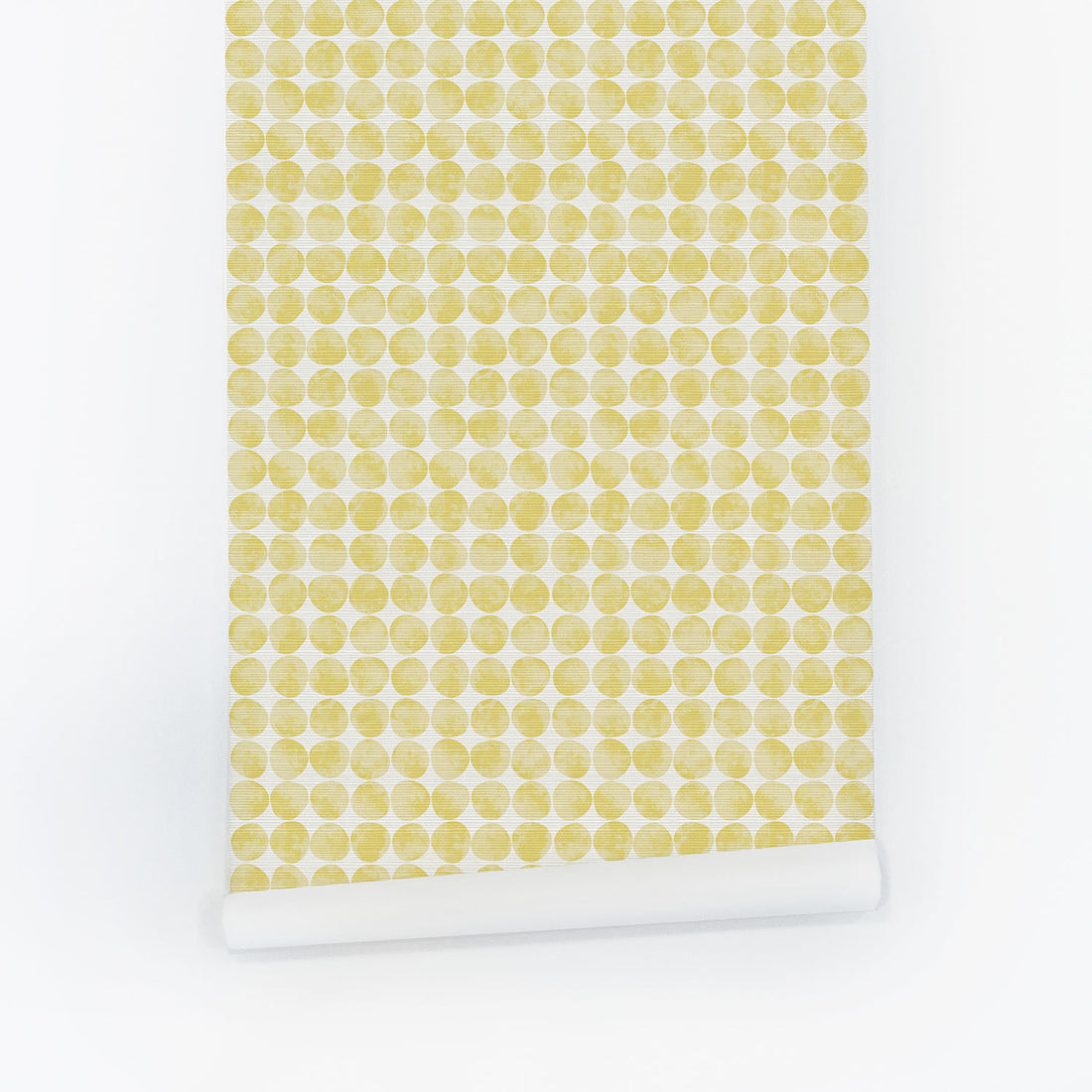 Sunny Retro Chic Print Grasscloth Wallpaper