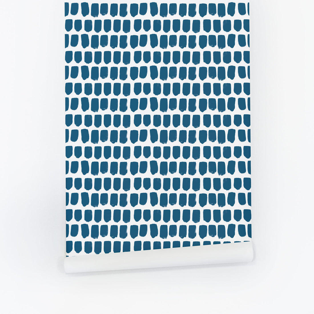 Blue Tiny Brush Pattern © Wallpaper In Petrol