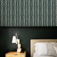 Abstract Snake Skin Grasscloth Wallpaper