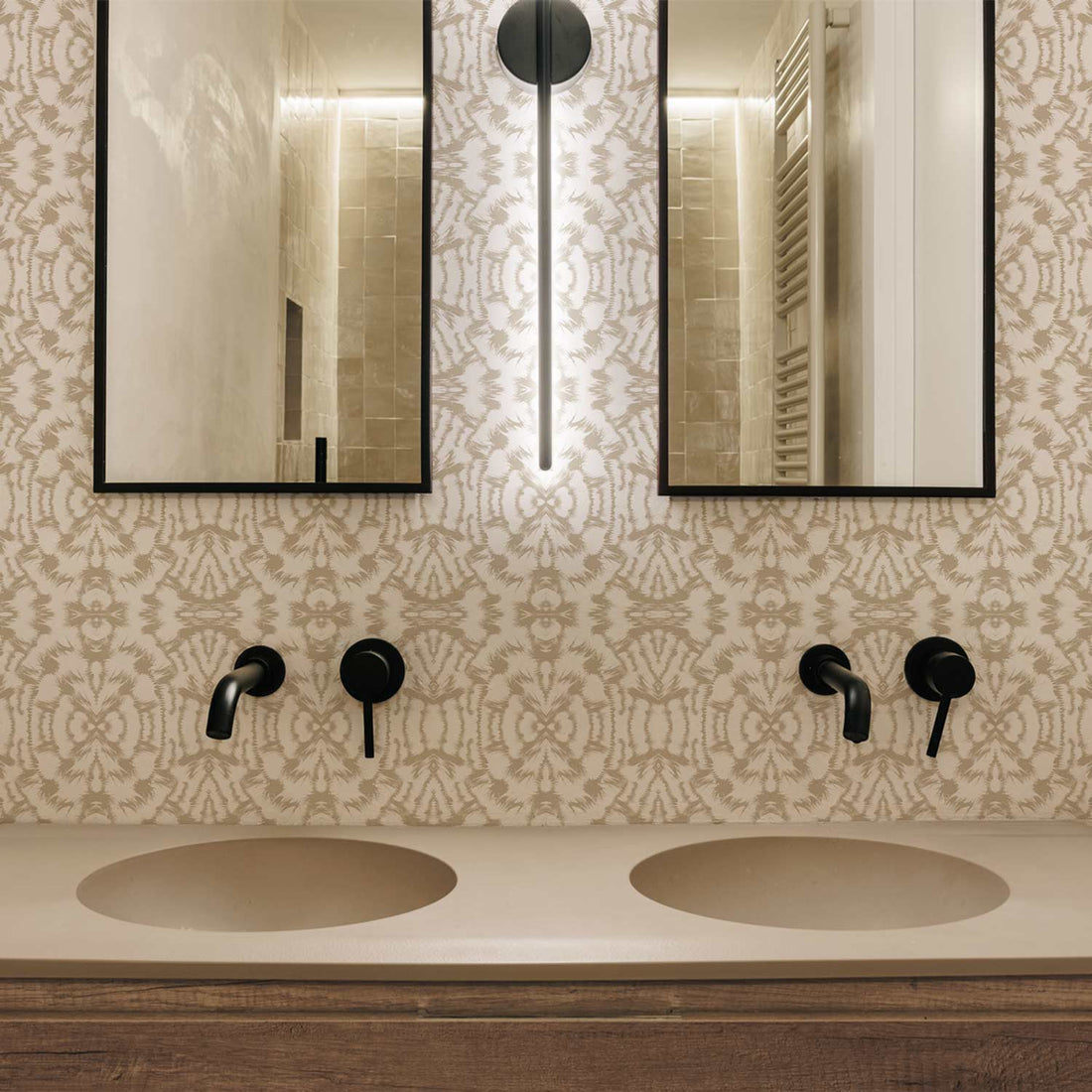 Neutral Tribal Print Wallpaper