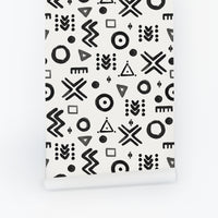 Black Decorative Symbols Wallpaper