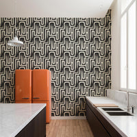 Black Paintbrush Maze © Wallpaper