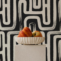 Black Paintbrush Maze © Wallpaper