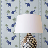 Blue Elephants Wallpaper